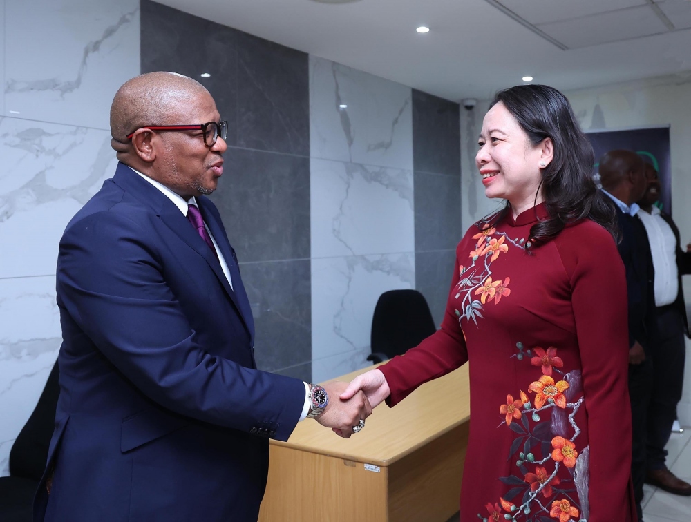 Phó Chủ tịch nước Võ Thị Ánh Xuân gặp Tổng Thư ký Đảng Đại hội Dân Tộc Phi Fikile Mbalula