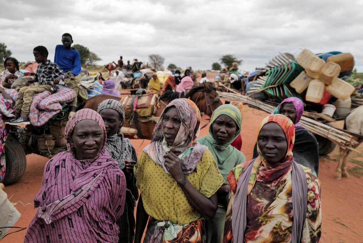 Những người tị nạn từ Sudan tại khu vực biên giới với Chad. Nguồn: Reuters