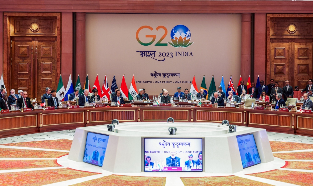 Phiên khai mạc Hội nghị Thượng đỉnh G20 sáng 09/09 tại New Delhi, Ấn Độ (ANI)