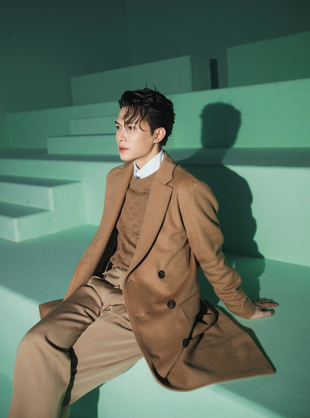 Đêm sự kiện chính của BOSS tại Milan Fashion Week, Anh Tú gây chú ý mạnh mẽ với truyền thông.