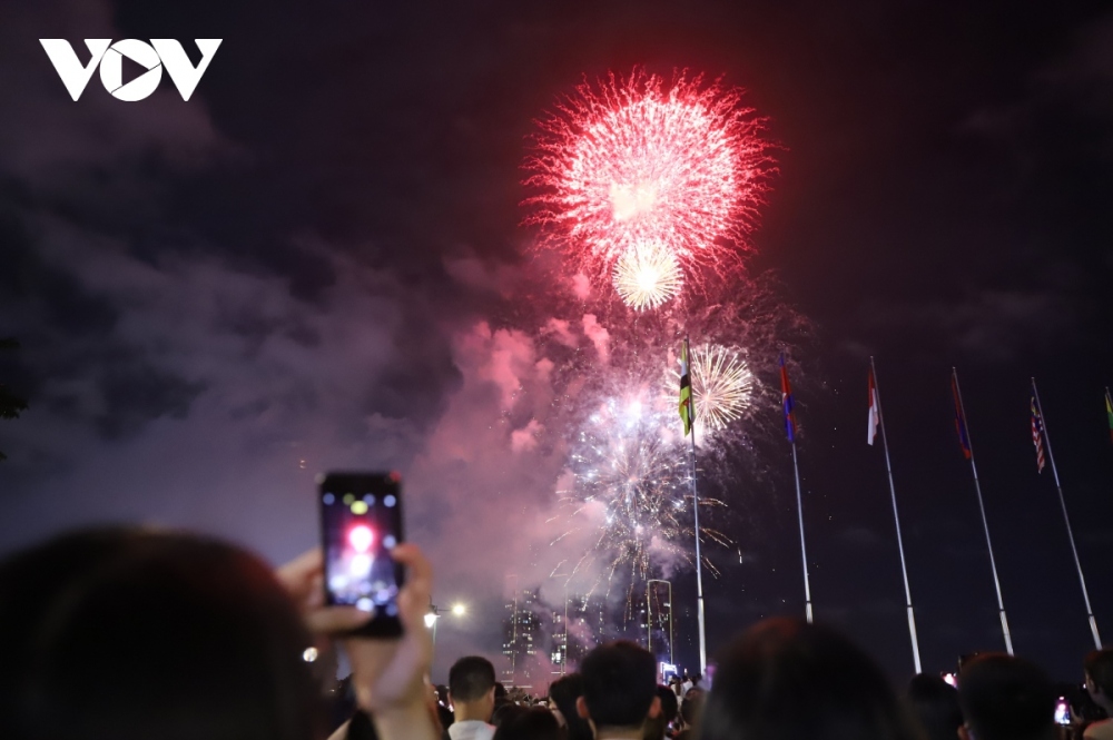 Ho Chi Minh City’s skies are lit up by the spectacular fireworks display on September evening.