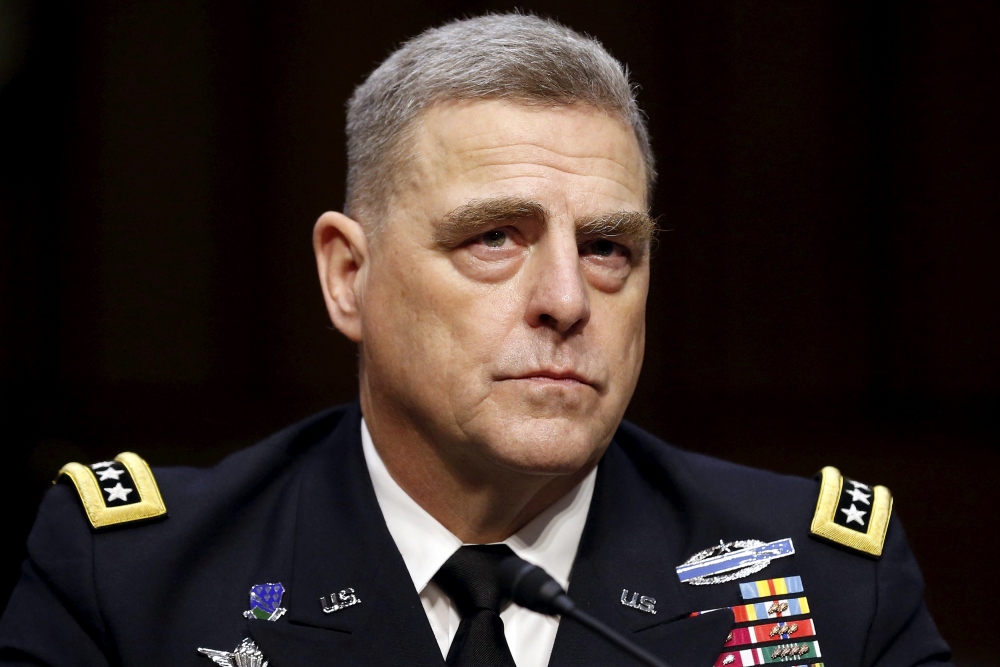 Chủ tịch Hội đồng Tham mưu trưởng Liên quân Mỹ Mark Milley. Ảnh: Reuters