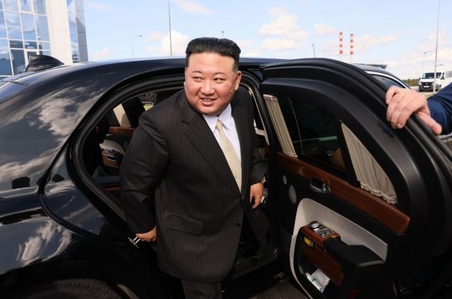 Nhà lãnh đạo Triều Tiên Kim Jong Un thăm Nga. Ảnh: Reuters