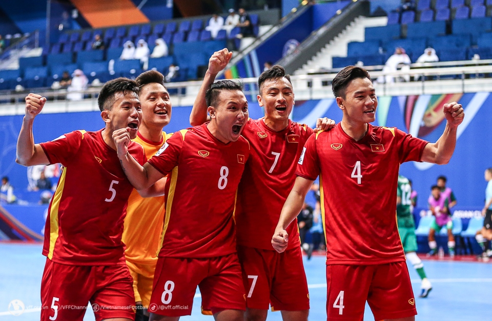 ĐT futsal Việt Nam đặt mục tiêu giành ngôi nhất bảng tại vòng loại futsal châu Á 2024 (Ảnh: VFF)
