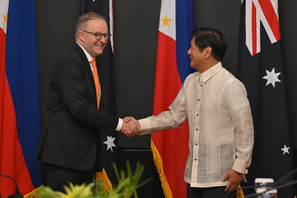 Thủ tướng Australia Anthony Albanese (trái) gặp Tổng thống Philippines Ferdinand Marcos. Nguồn: AAP