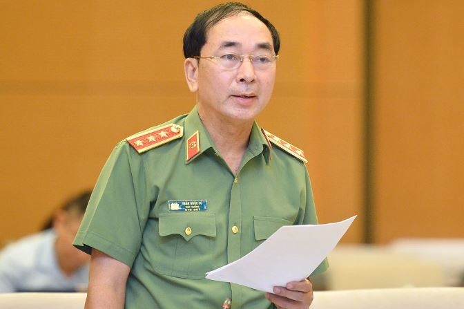 Thứ trưởng Bộ Công an Trần Quốc Tỏ. Ảnh: Quốc hội