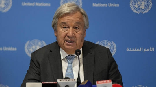 Tổng thư ký Liên Hợp Quốc Antonio Guterres. Ảnh: AP