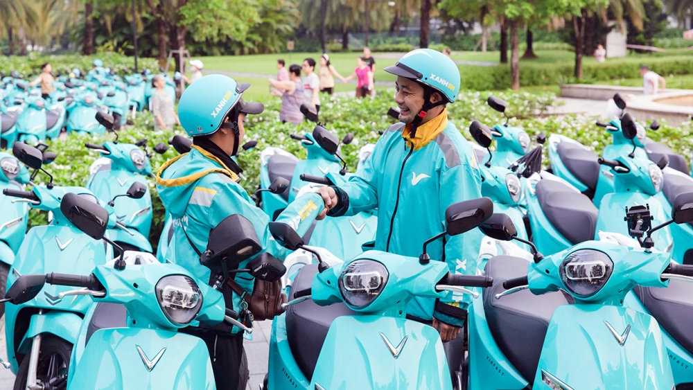 Kể từ ngày 29/9, khách hàng tại TP.HCM có thể đặt xe và sử dụng dịch vụ
di chuyển bằng xe máy điện Xanh SM Bike