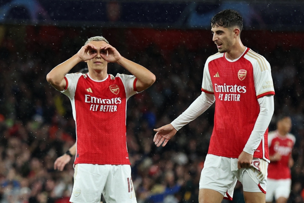 Arsenal nhân đôi cách biệt ở phút 20 nhờ công của Leandro Trossard.