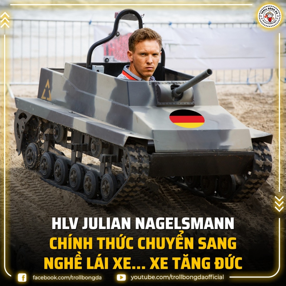HLV Nagelsmann chính thức dẫn dắt ĐT Đức. (Ảnh: Troll Bóng đá). 
