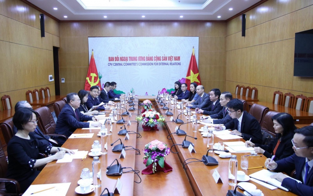 Hội đàm giữa Ban Đối ngoại Trung ương Đảng Cộng sản hai nước.