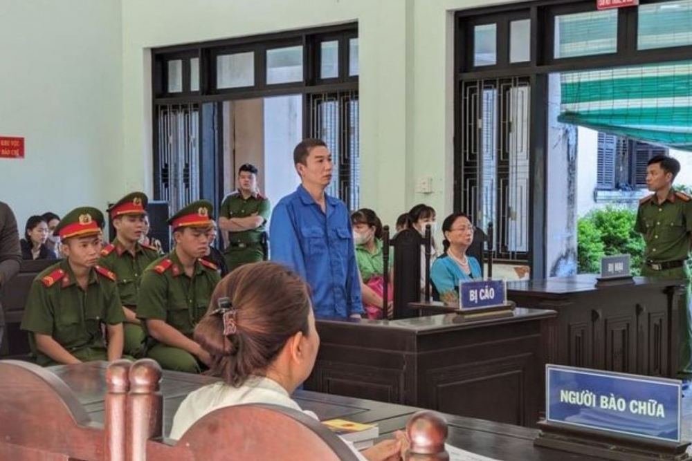 Bị cáo Ngô Văn Quốc trước tòa