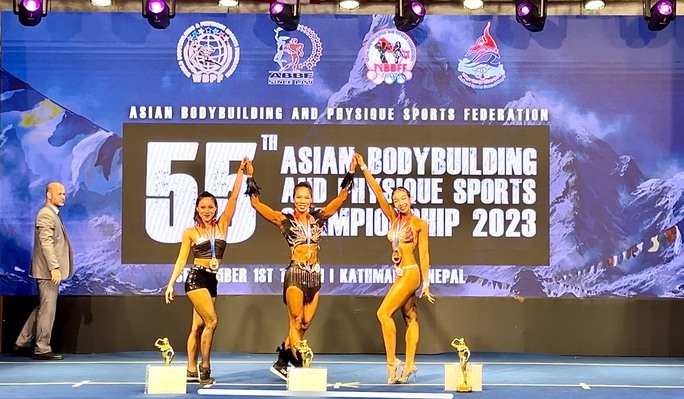 Vietnam wins three golds at Asian bodybuilding championship (Photo: Nld.com.vn)