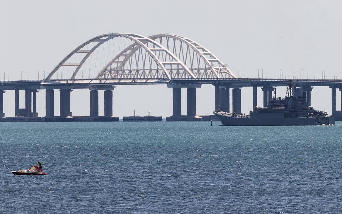 Cầu Kerch ở Crimea. Ảnh: TASS.