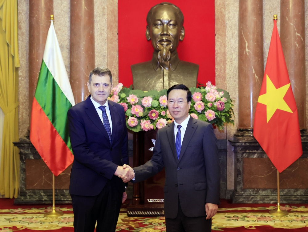 Chủ tịch nước Võ Văn Thưởng và Đại sứ Bulgaria Pavlin Todorov