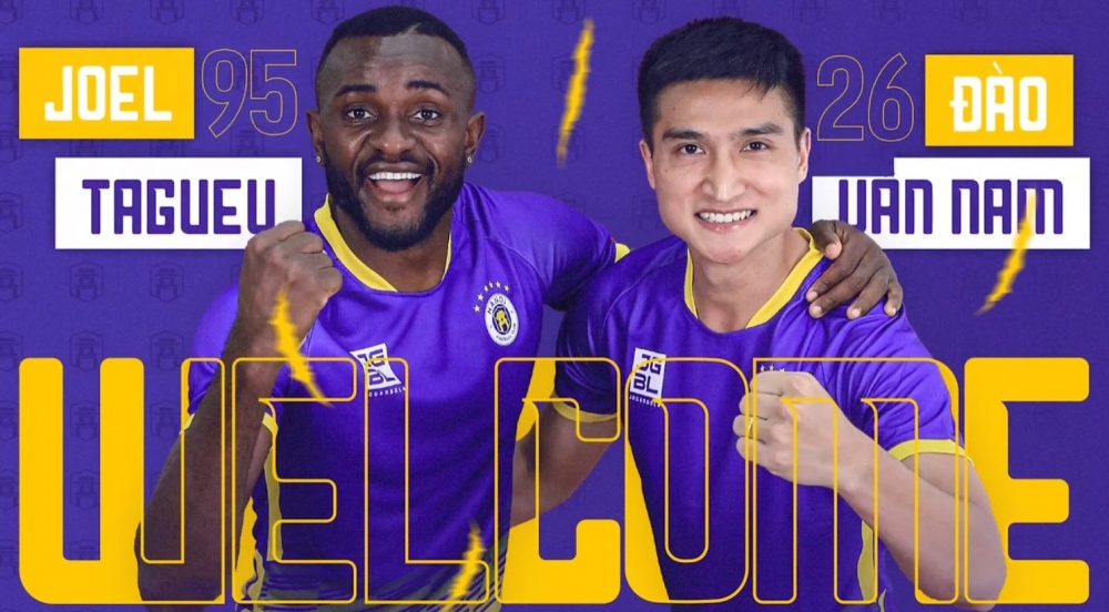 Hà Nội FC công bố 2 tân binh (Ảnh: Hà Nội FC)