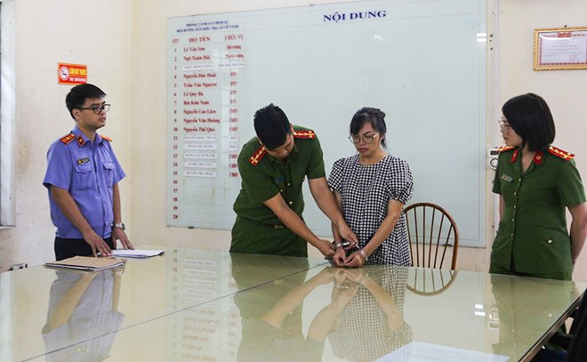 Nguyễn Thị Uyên tại cơ quan điều tra