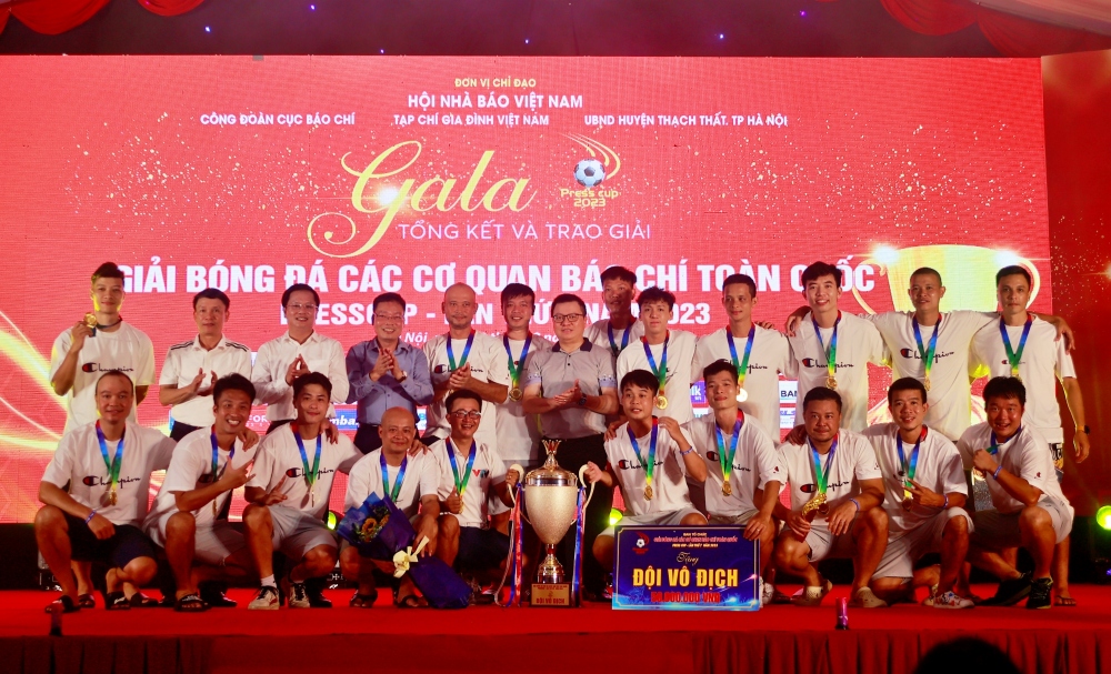 Đội bóng VTV giành chức vô địch Press Cup 2023.