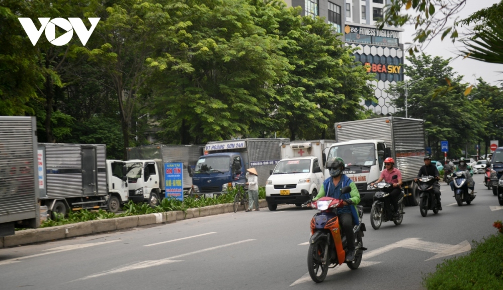 Các phương tiện chiếm dụng với chiều dài khoảng 2,5 km