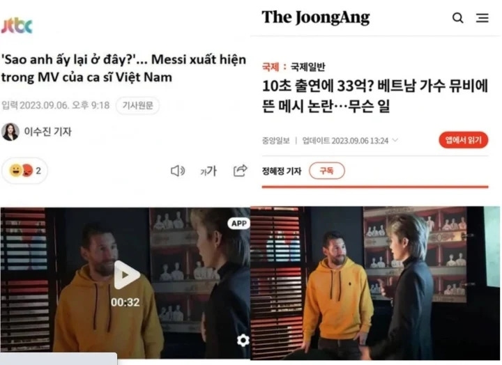 Nhiều trang báo Hàn đưa tin về vụ việc. 