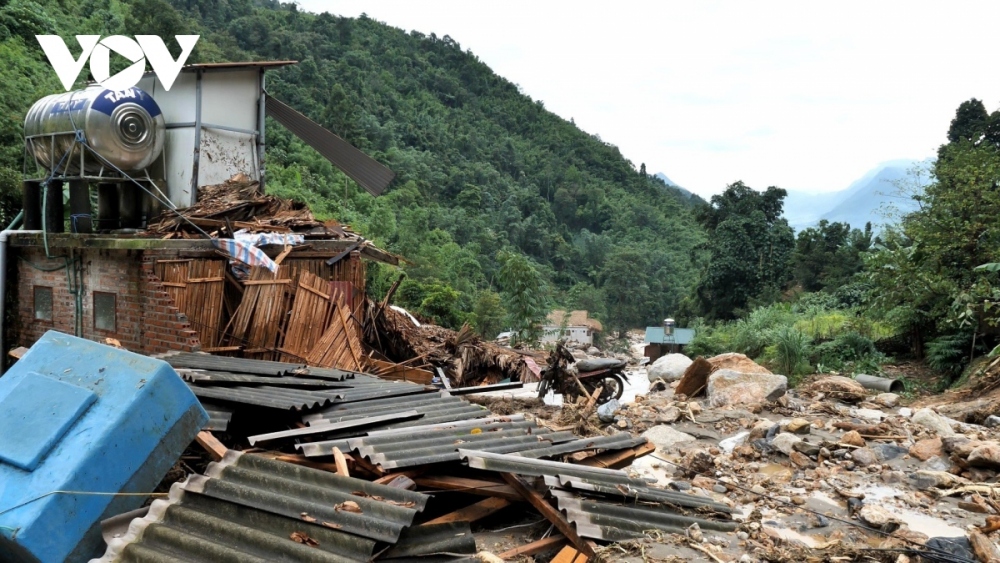 Flash flooding occurs in Lien Minh commune of Sa Pa on the night of September 12.