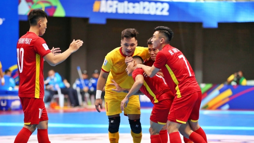 ĐT Futsal Việt Nam đặt mục tiêu lần thứ ba liên tiếp giành vé dự World Cup. (Ảnh: AFC). 
