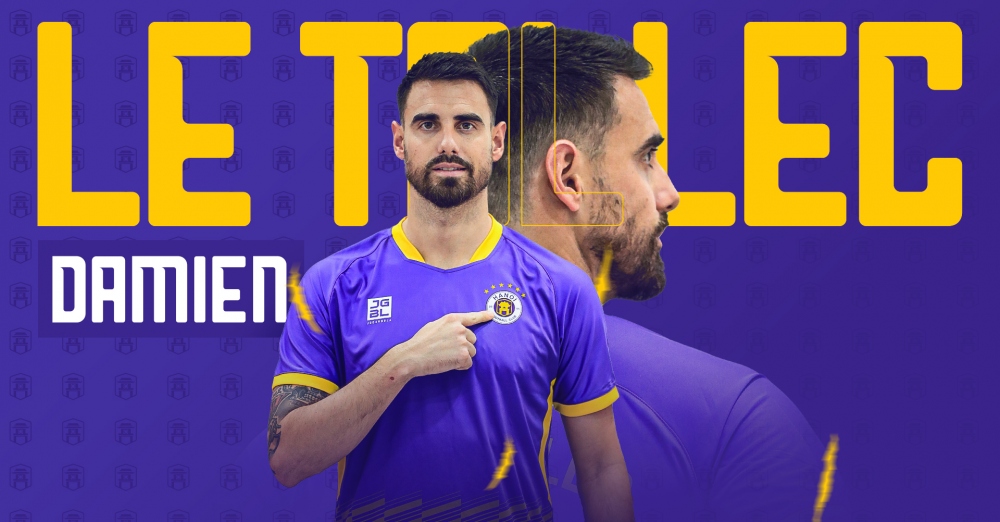 Damien Le Tallec ký hợp đồng 1 năm với Hà Nội FC (Ảnh: Hà Nội FC)