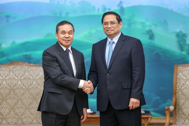 Thủ tướng đề nghị hai bên cùng gìn giữ và phát triển hơn nữa tài sản vô giá về tình đoàn kết đặc biệt giữa hai nước; ủng hộ nhau cùng xây dựng nền kinh tế độc lập, tự chủ, hội nhập kinh tế quốc tế sâu rộng, hiệu quả - Ảnh: VGP