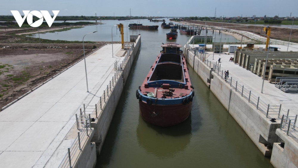 Công trình Âu tàu Nghĩa Hưng được thiết kế cho phương tiện có trọng tải đến 3.000 DWT đi qua 