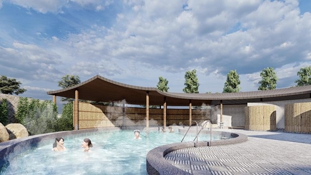 Tourists experience the 5-star service at Wyndham Thanh Thuy Mineral Hot Spring Resort in Thanh Thuy district. (Photo: wyndhamthanhthuyresort.net)