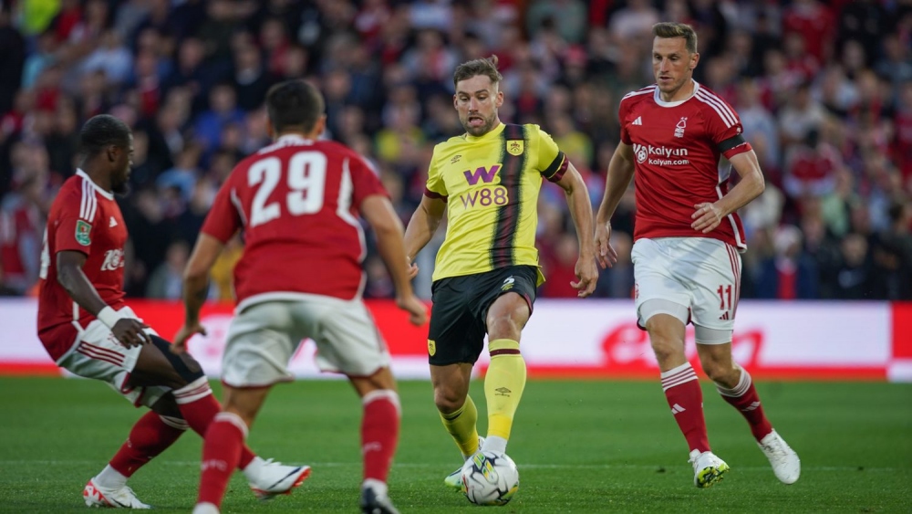Burnley đã thắng Nottingham Forest 1-0 ở Cúp Liên đoàn mùa này. (Ảnh: Getty)