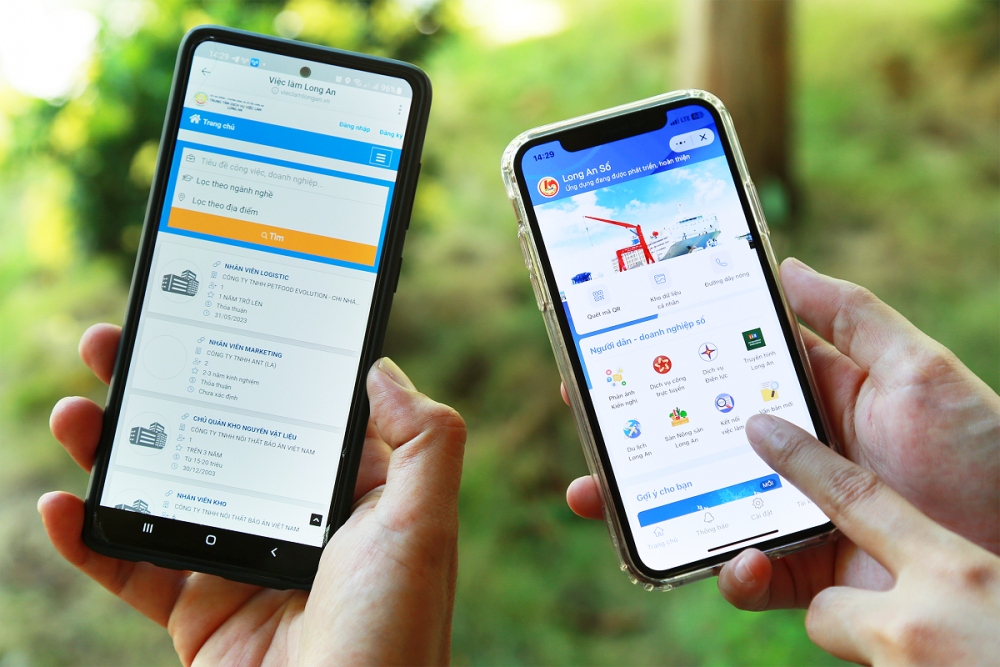 Người dân Long An đã có thể sử dụng các dịch vụ công và tìm kiếm việc làm qua mini app “Long An Số” trên Zalo