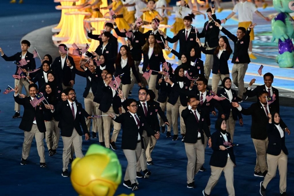 Các thành viên đoàn Malaysia. (Ảnh: Getty). 