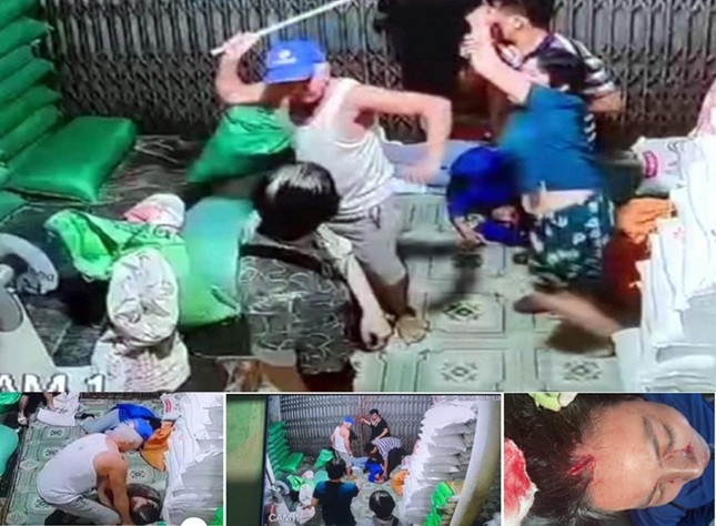 Hình ảnh thời điểm xảy ra sự việc. Ảnh: cắt từ clip