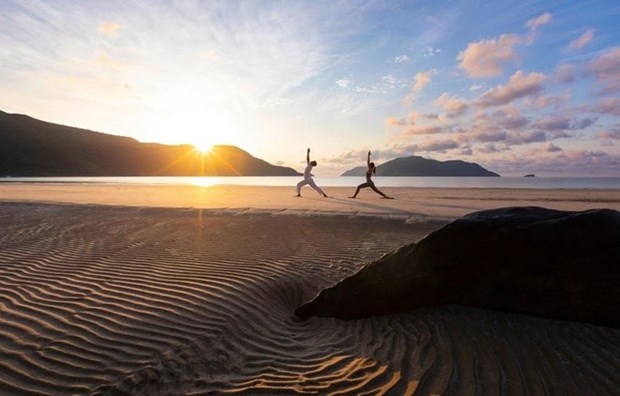 Tourists on Con Dao island