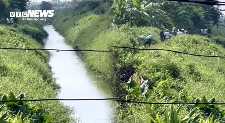 Hiện trường nơi tìm thấy thi thể cháu bé