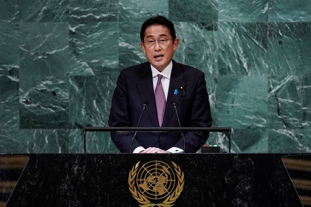 Thủ tướng Nhật Bản Kishida phát biểu tại Liên Hợp Quốc (Reuters)