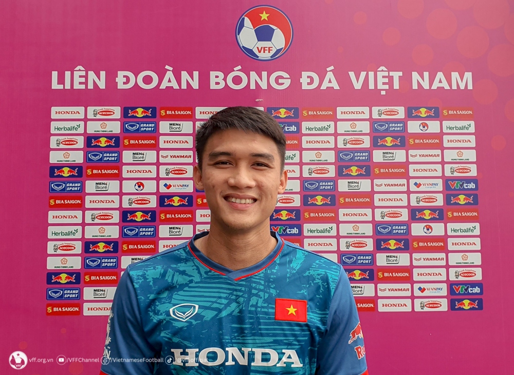 Tiền đạo Võ Nguyên Hoàng - Olympic Việt Nam (Ảnh: VFF)