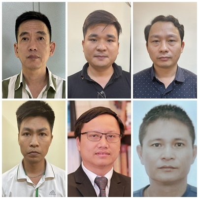 6 bị can còn lại của vụ án