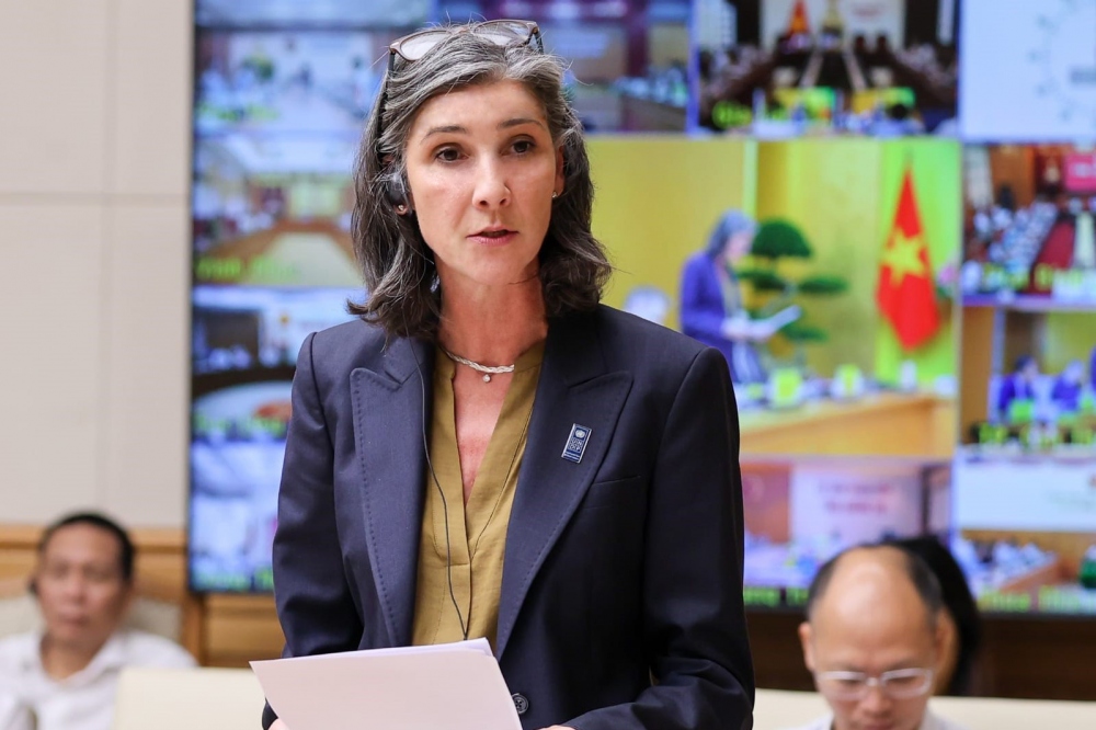 Bà Ramla Khalidi - Trưởng Đại diện Thường trú UNDP tại Việt Nam. (Ảnh: VNA)