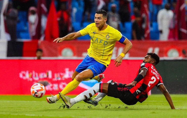 Ronaldo ghi bàn trong 4 trận liên tiếp cho Al Nassr. (Ảnh: Getty). 
