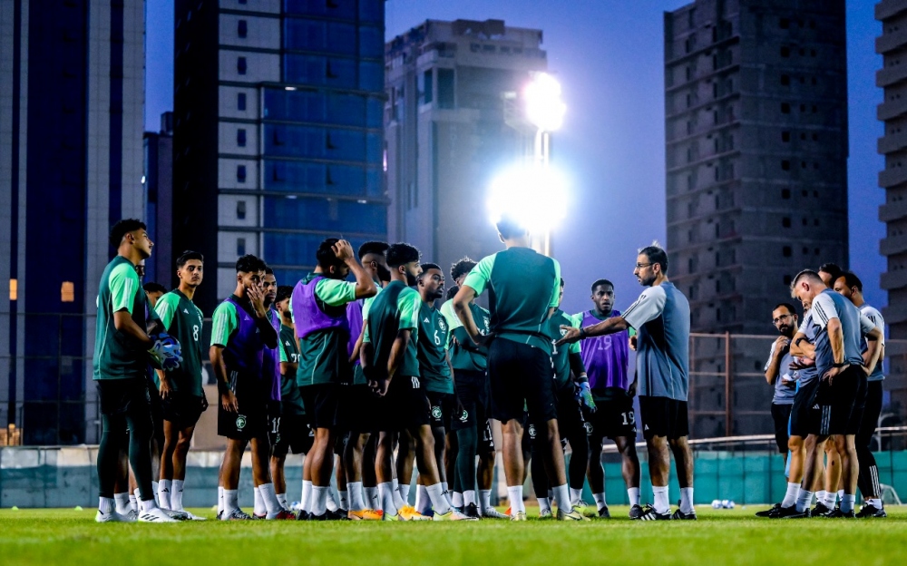 Olympic Saudi Arabia giữ nguyên đội hình đá vòng loại U23 châu Á 2024 để thi đấu ASIAD 19. (Ảnh: SAFF).