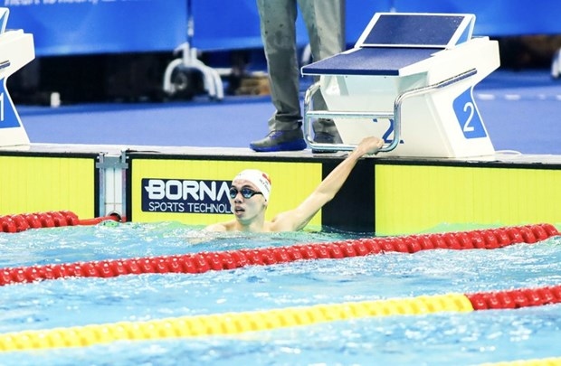 Swimmer Nguyen Huy Hoang at ASIAD 2023. (Photo: sggp.org.vn)