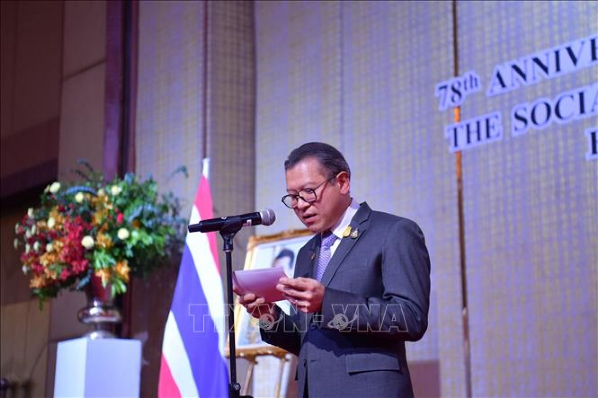 Bí thư Thường trực Bộ Ngoại giao Thái Lan Sarun Charoensuwan. Ảnh: Huy Tiến/TTXVN