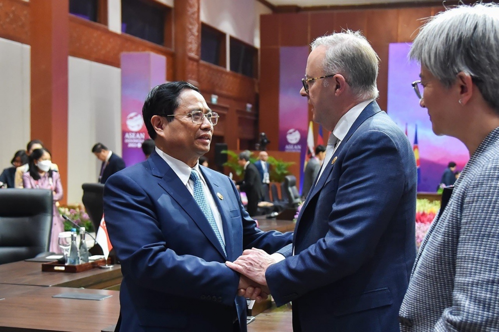 Thủ tướng Phạm Minh Chính gặp Thủ tướng Australia Anthony Albanese.