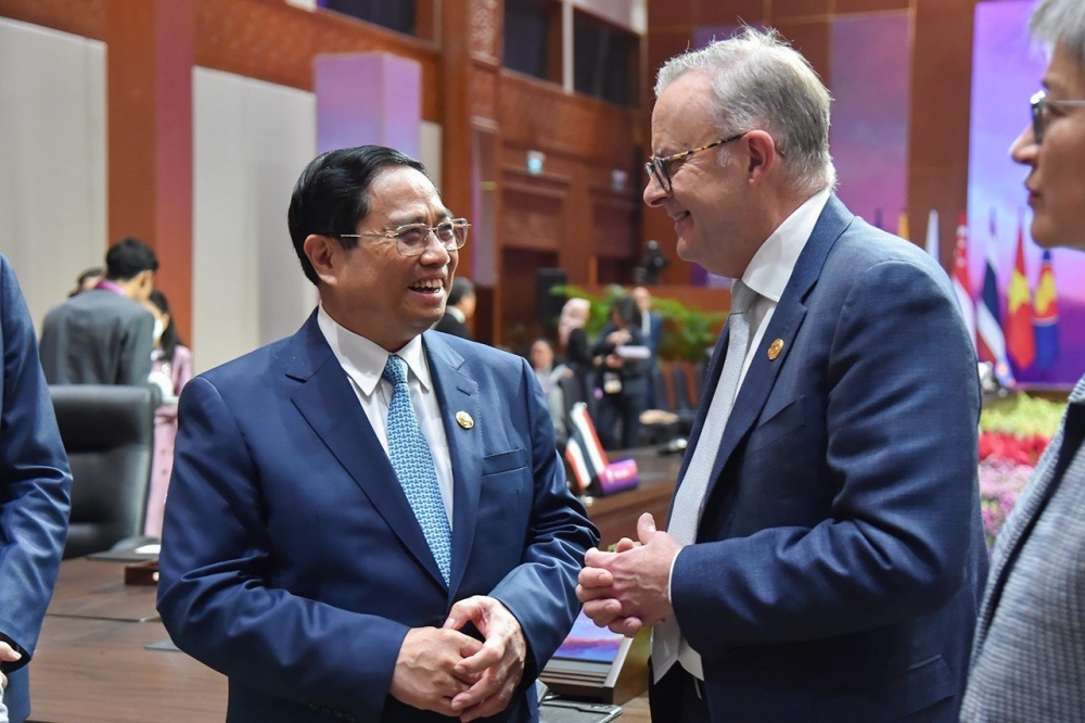 Thủ tướng Phạm Minh Chính gặp Thủ tướng Australia Anthony Albanese.