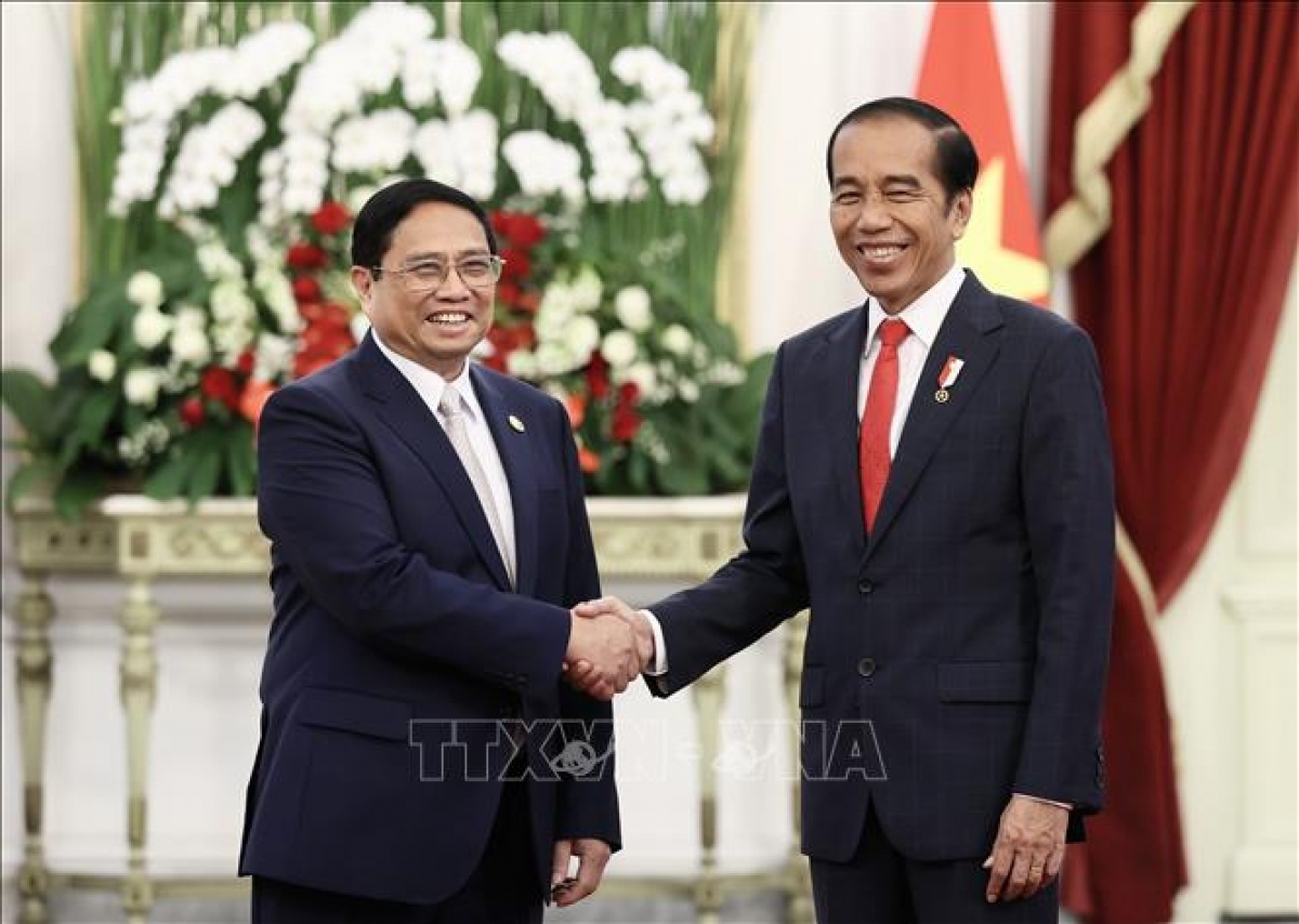 Lãnh đạo hai nước thống nhất đưa quan hệ Đối tác Chiến lược phát triển lên tầm cao mới, hướng tới Đối tác Chiến lược Toàn diện trong thời gian tới  - Ảnh: Dương Giang/TTXVN