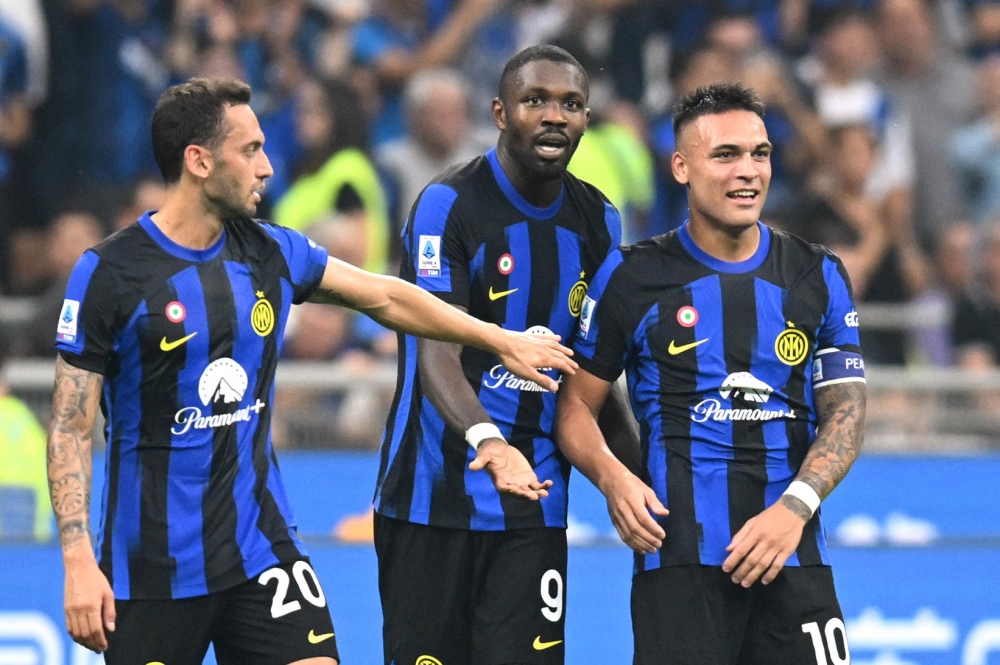 Bộ ba Mkhitaryan - Thuram - Lautaro có trận đấu xuất sắc. (Ảnh: Reuters). 