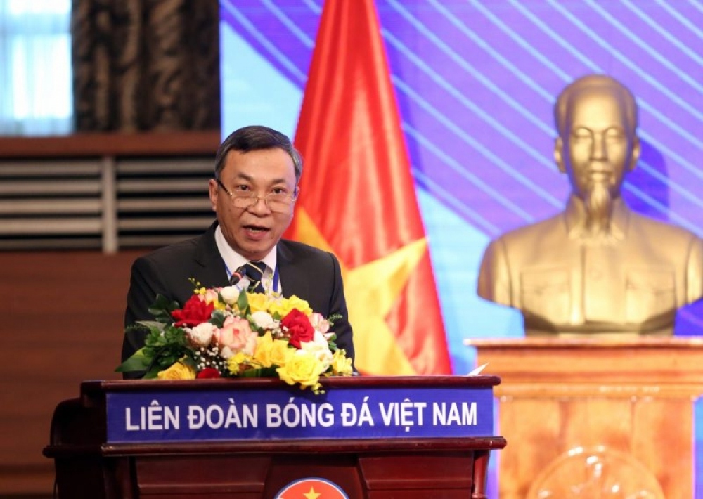 VFF President Tran Quoc Tuan will serve as head of the men’s and women’s football’s delegation for the upcoming 19th Asian Games (ASIAD 19) (Photo: VFF)
