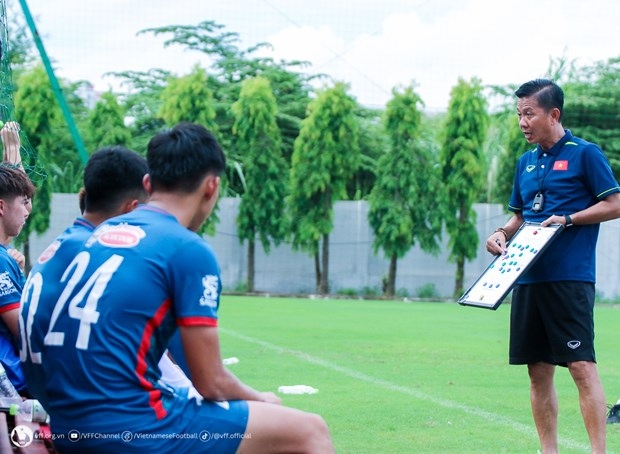 The Vietnam Olympic football team under the guidance of coach Hoang Anh Tuan team gear up for ASIAD 19.